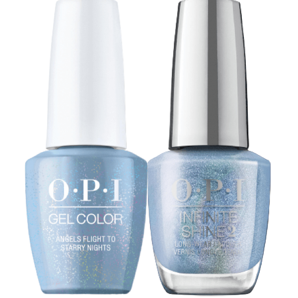 OPI GelColor + Infinite Shine Angels Flight to Starry Nights #LA08 - Universal Nail Supplies