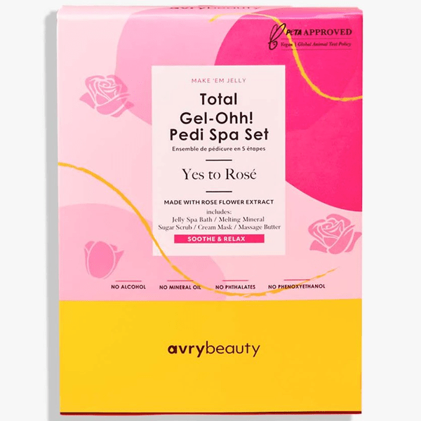 Total Gel-Ohh! Pedi Spa Set of 5 - Yes to Rosé - Universal Nail Supplies