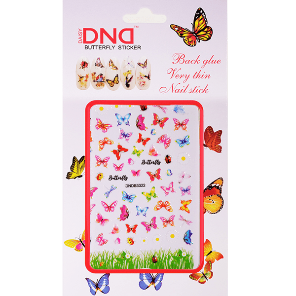 DND Nail Art - Butterfly Stickers #322 - Universal Nail Supplies
