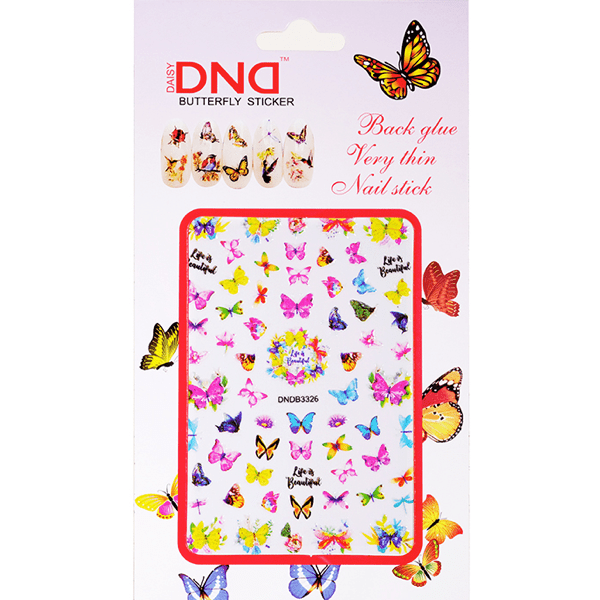 DND Nail Art - Butterfly Stickers #326 - Universal Nail Supplies