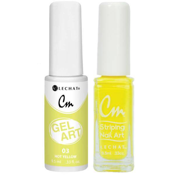 Lechat Cm Nail Art Gel + Lacquer #3 Yellow - Universal Nail Supplies