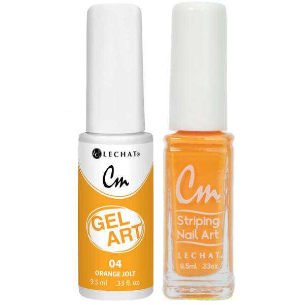 Lechat Cm Nail Art Gel + Lacquer #4 Orange Jolt - Universal Nail Supplies