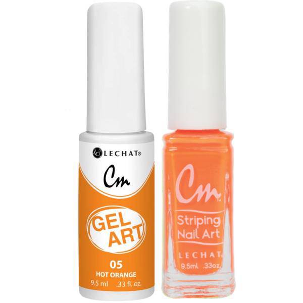 Lechat Cm Nail Art Gel + Lacquer #5 Hot Orange - Universal Nail Supplies
