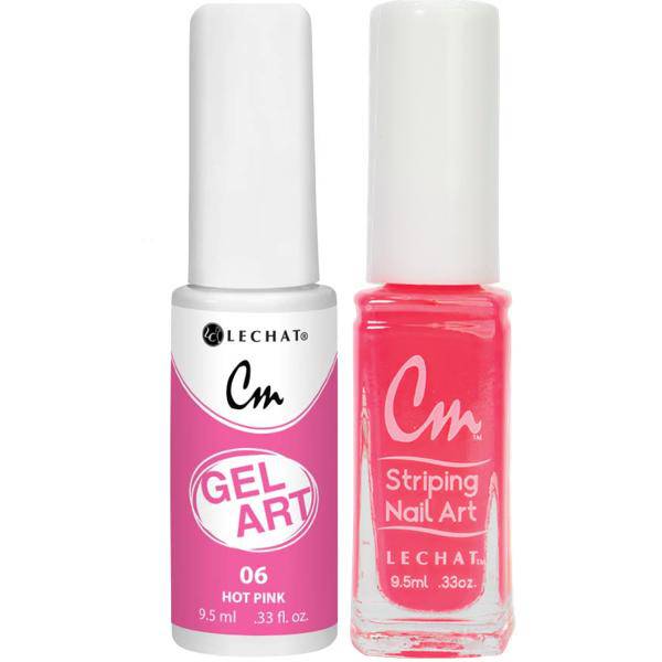 Lechat Cm Nail Art Gel + Lacquer #6 Hot Pink - Universal Nail Supplies