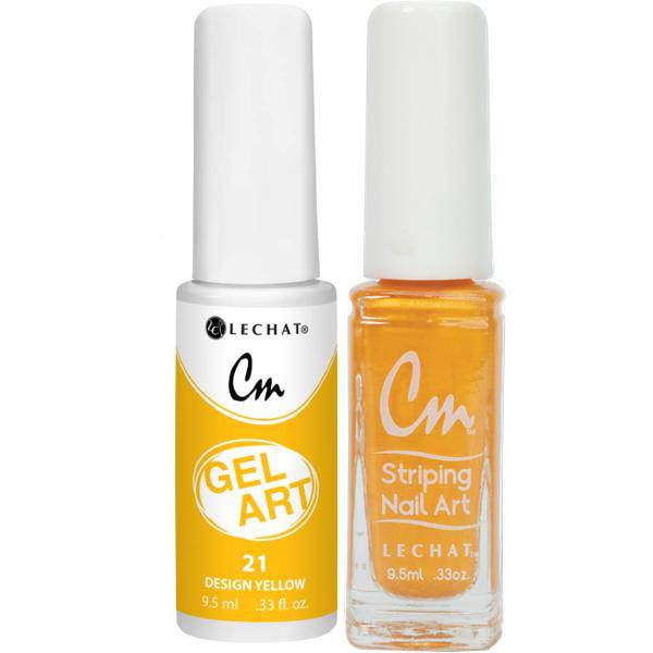 Lechat Cm Nail Art Gel + Lacquer #21 Design Yellow - Universal Nail Supplies