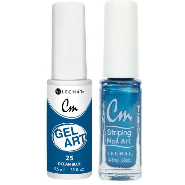 Lechat Cm Nail Art Gel + Lacquer #25 Ocean Blue - Universal Nail Supplies