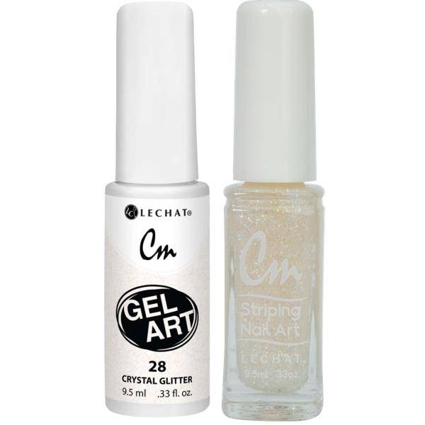 Lechat Cm Nail Art Gel + Lacquer #28 Crystal Glitter - Universal Nail Supplies