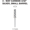 Cre8tion Nail Bit Carbide Silver 3/32 C4X #17335