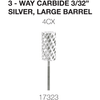 Cre8tion Nail Bit Carbide Silver 3/32 C4X #17323