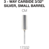 Cre8tion Nail Bit Carbide Silver 3/32 CM #17332