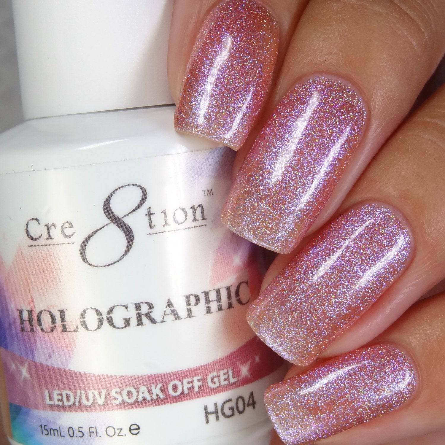 Cre8tion Holographic Gel - HG04 - Universal Nail Supplies