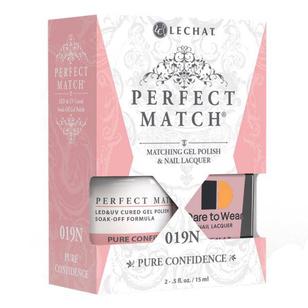 LeChat Perfect Match Gel + Matching Lacquer Pure Confidence #019N - Universal Nail Supplies