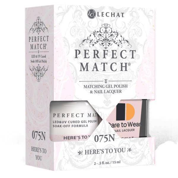 LeChat Perfect Match Gel + Matching Lacquer Here's To You #075N - Universal Nail Supplies
