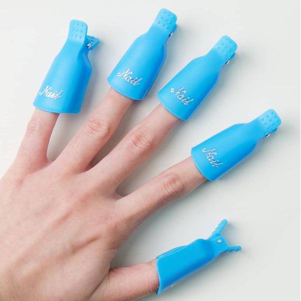 Blue Soak Off Finger Clip Set of 10 - Universal Nail Supplies