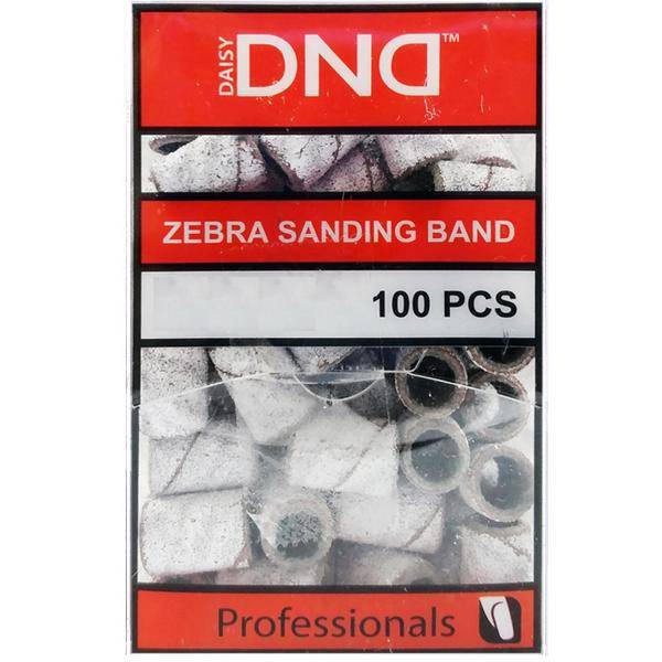 DND Sanding Zebra Bands for Nail Drills - Extra Coarse 100 pcs - Universal Nail Supplies