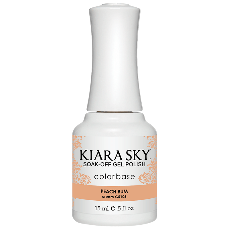 Kiara Sky Gel Polish - Peach Bum #G5105 - Universal Nail Supplies