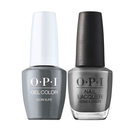 OPI GelColor + Matching Lacquer Clean Slate #F011 - Universal Nail Supplies