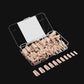 Aprés Gel-X - Neutrals Lila Natural Square Medium Box of Tips 150pcs - 11 Sizes - Universal Nail Supplies