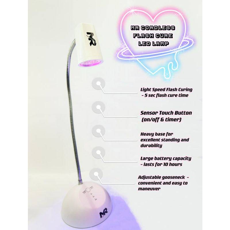 MR Cordless Flash Cure LED Lamp – White - Universal Nail Supplies