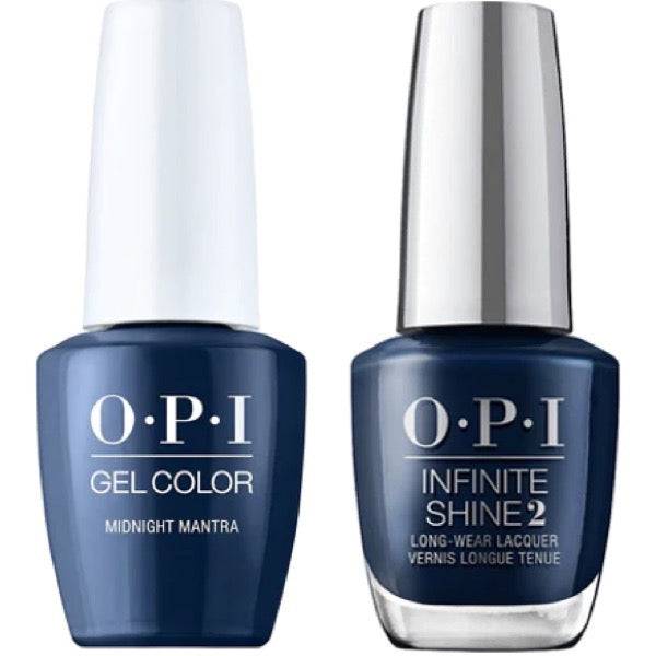 OPI GelColor + Infinite Shine Midnight Mantra #F009 - Universal Nail Supplies