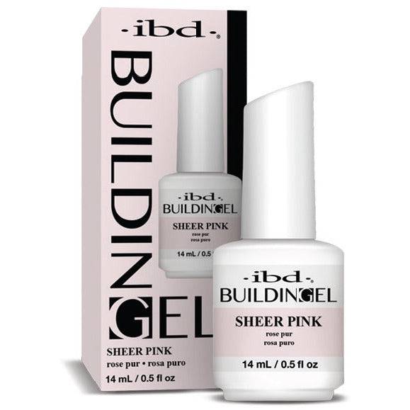 IBD Building Gel Sheer Pink 14 mL/0.5 fl oz - Universal Nail Supplies