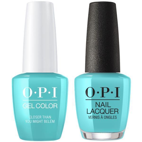 OPI GelColor + Matching Lacquer Closer Than You Might Belém #L24 - Universal Nail Supplies