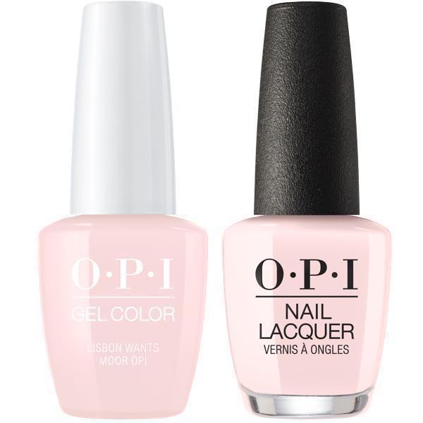 OPI GelColor + Matching Lacquer Lisbon Wants Moor OPI #L16 - Universal Nail Supplies