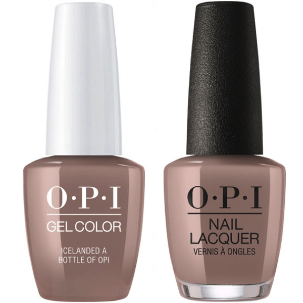 OPI GelColor + Matching Lacquer Icelanded A Bottle of OPI #I53 - Universal Nail Supplies