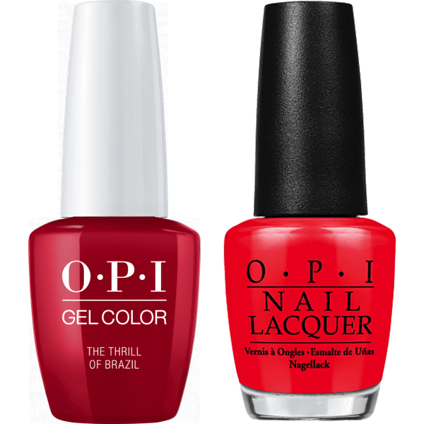 OPI GelColor + Matching Lacquer The Thrill Of Brazil #A16 - Universal Nail Supplies