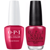OPI GelColor + Matching Lacquer Madam President #W62