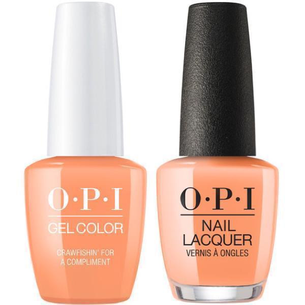 OPI GelColor + Matching Lacquer Crawfishin’ For A Compliment #N58 - Universal Nail Supplies