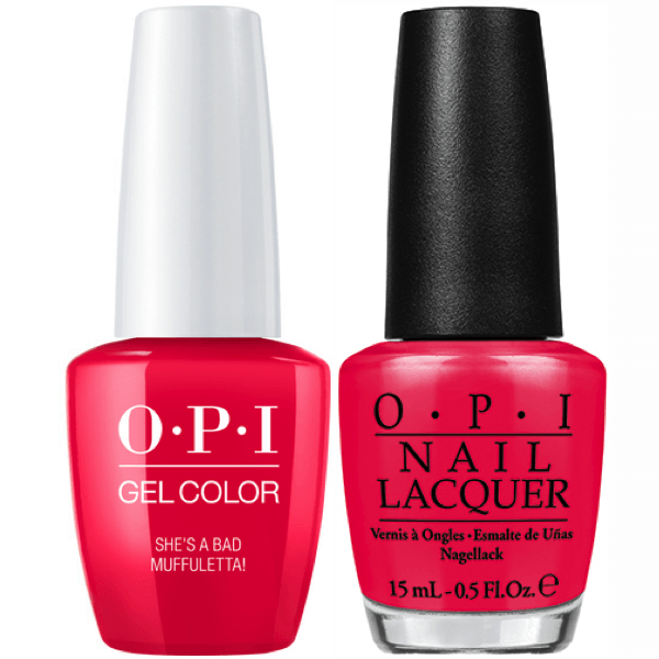 OPI GelColor + Matching Lacquer She’s a Bad Muffuletta! #N56 - Universal Nail Supplies