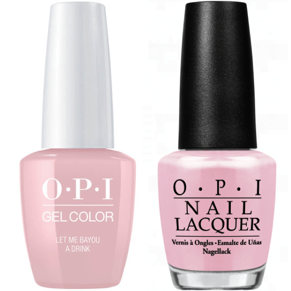 OPI GelColor + Matching Lacquer Let Me Bayou A Drink #N51 - Universal Nail Supplies