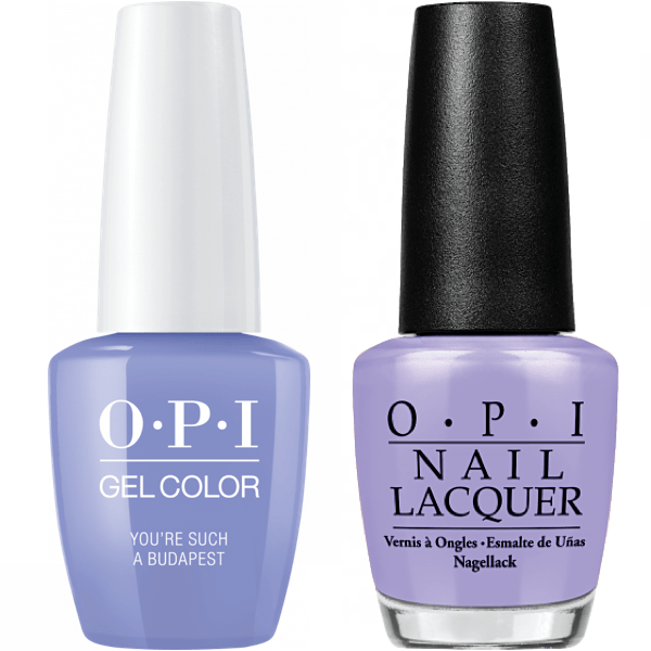 OPI GelColor + Matching Lacquer You're Such A Budapest #E74 - Universal Nail Supplies