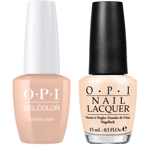 OPI GelColor + Matching Lacquer Samoan Sand #P61 - Universal Nail Supplies