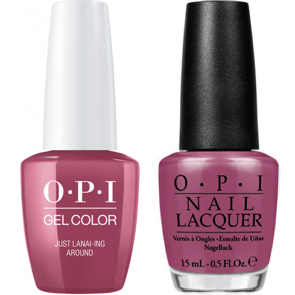 OPI GelColor + Matching Lacquer Just Lanai-ing Around #H72 - Universal Nail Supplies