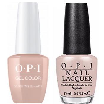 OPI GelColor + Matching Lacquer Do You Take Lei Away? #H67 - Universal Nail Supplies