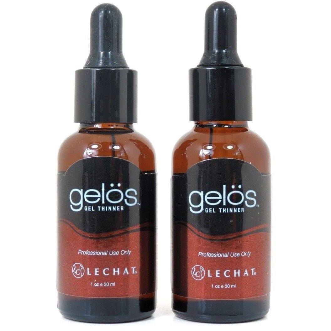 Lechat Gelos Nail Gel Polish Thinner - Restores Gel That Has Thickened (2ct) - Universal Nail Supplies