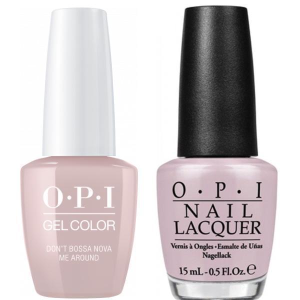 OPI GelColor + Matching Lacquer Don't Bossa Nova Me Around #A60 - Universal Nail Supplies