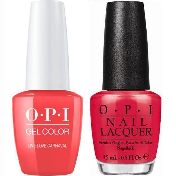 OPI GelColor + Matching Lacquer Live Love Carnaval #A69 - Universal Nail Supplies