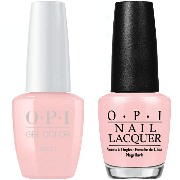OPI GelColor + Matching Lacquer Passion #H19 0.5 oz 15 mL - Universal Nail Supplies