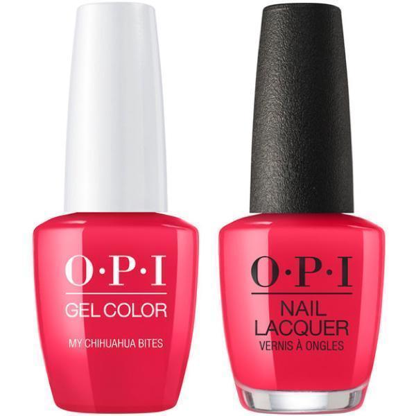 OPI GelColor + Matching Lacquer My Chihuahua Bites #M21 - Universal Nail Supplies