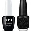 OPI GelColor + Laque Assortie Noir Onyx #T02