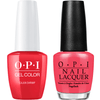 OPI GelColor + Matching Lacquer Cajun Shrimp #L64