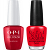 OPI GelColor + Matching Lacquer Big Apple Red #N25