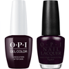 OPI GelColor + Matching Lacquer Lincoln Park After Dark #W42