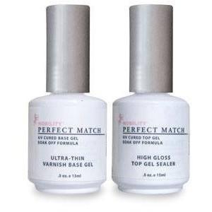 LeChat Perfect Match Ultra-Thin Varnish Base Gel + High Gloss Top Gel - Universal Nail Supplies