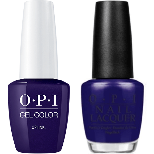 OPI GelColor + Matching Lacquer OPI Ink #B61 - Universal Nail Supplies