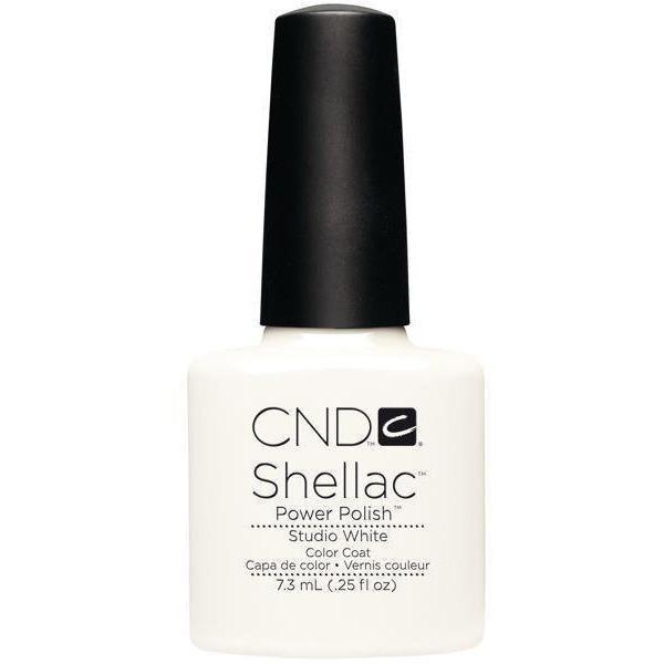 CND Creative Nail Design Shellac - Studio White   - Universal Nail Supplies