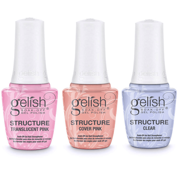 Harmony Gelish Structure - Translucent Pink, Cover Pink, & Clear - Universal Nail Supplies